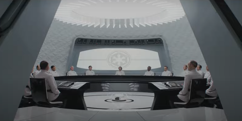 a room meeting for the empire imperial officers