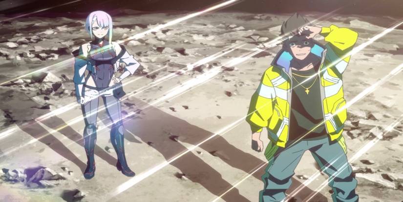 Lucy and David in Cyberpunk Edgerunners