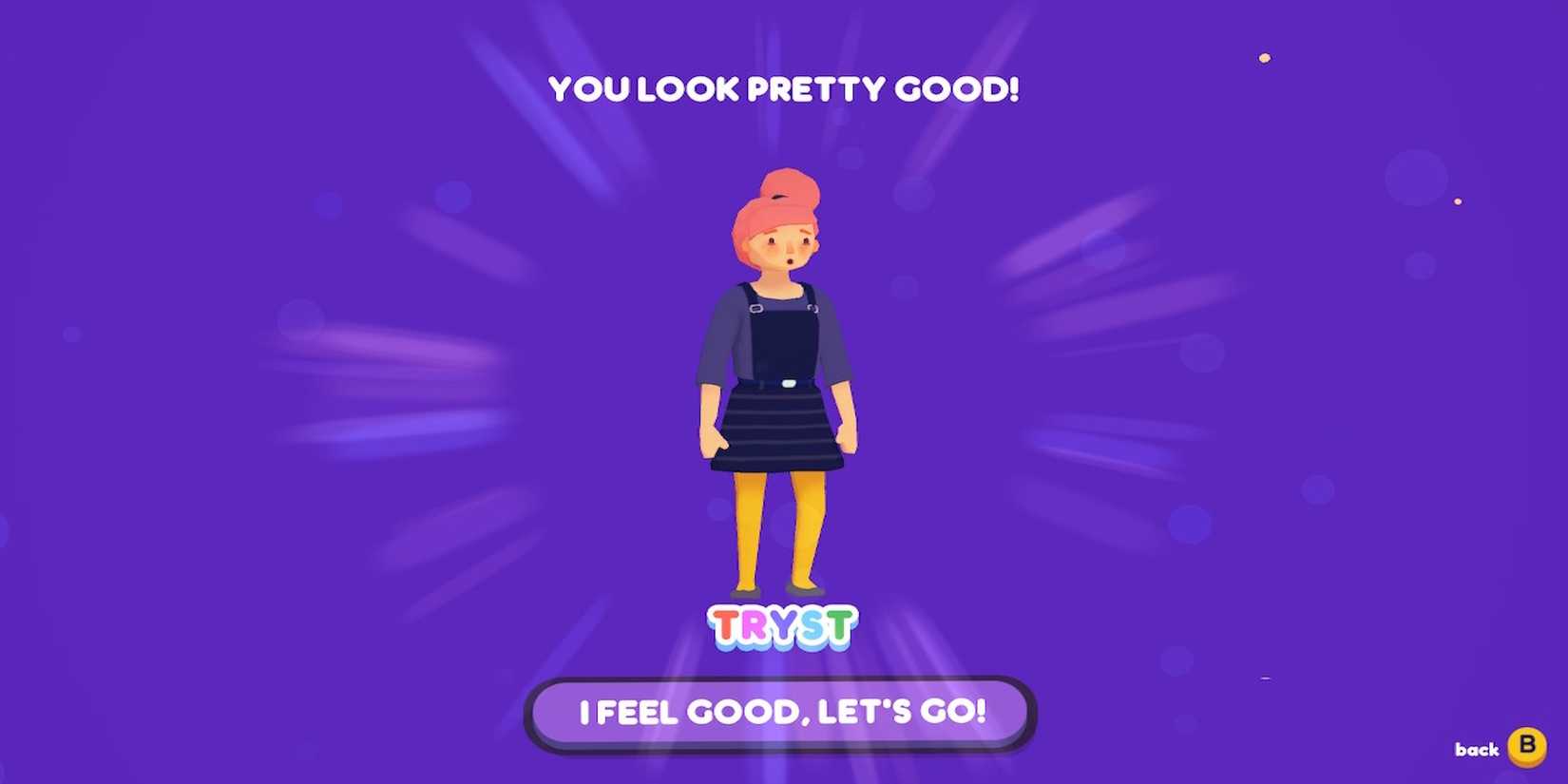 The character creator in Ooblets