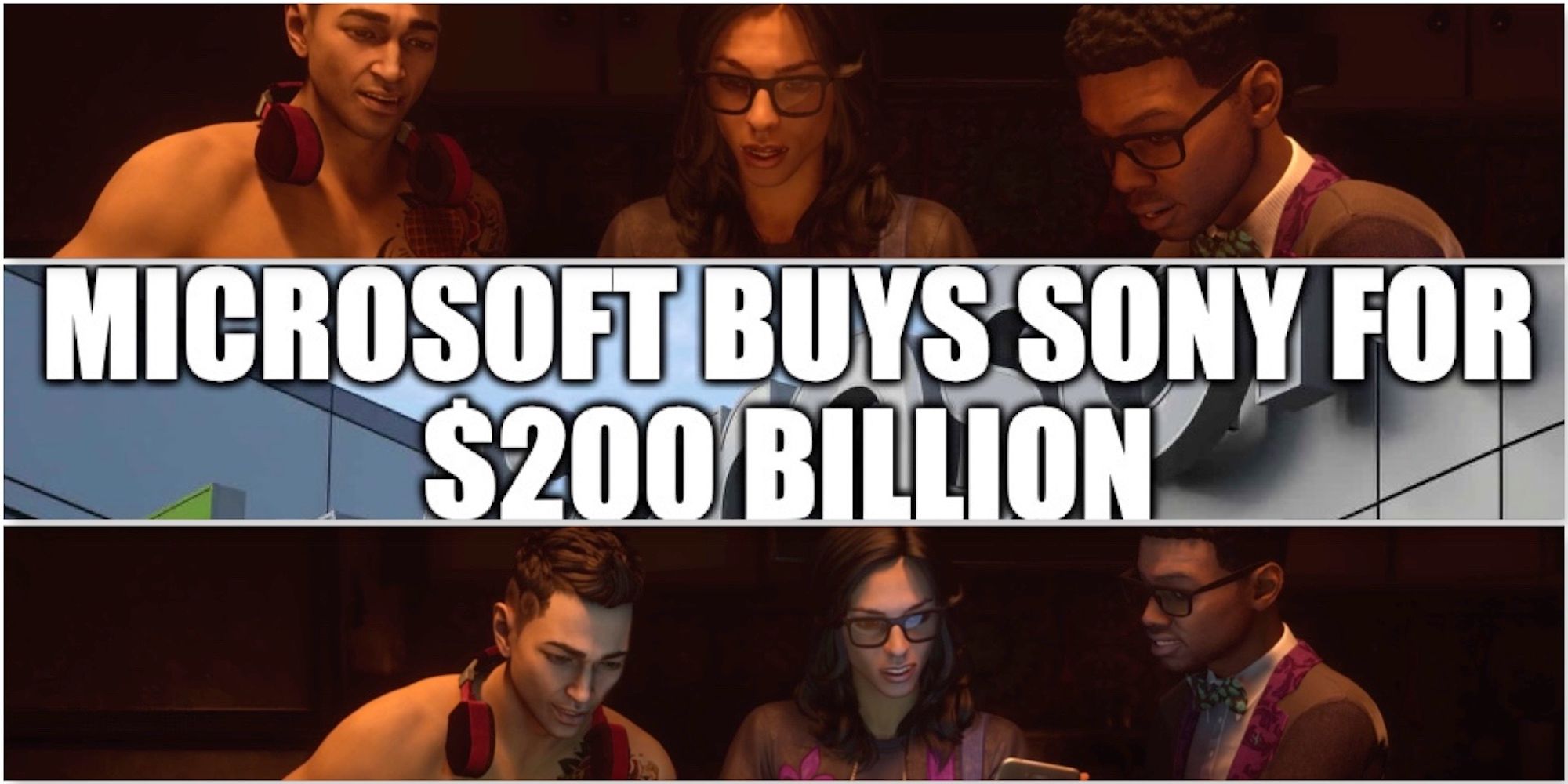 A Saints Row Meme involving Microsoft and Sony