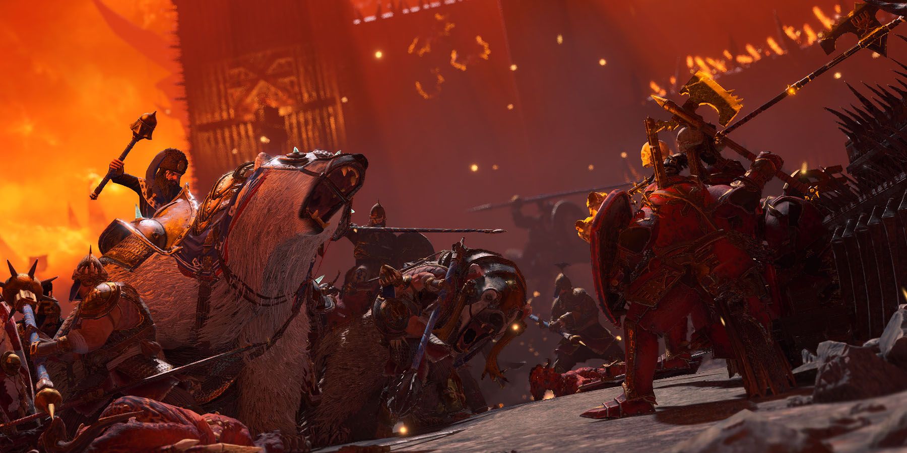 Конфликт на суше в Total War Warhammer 3