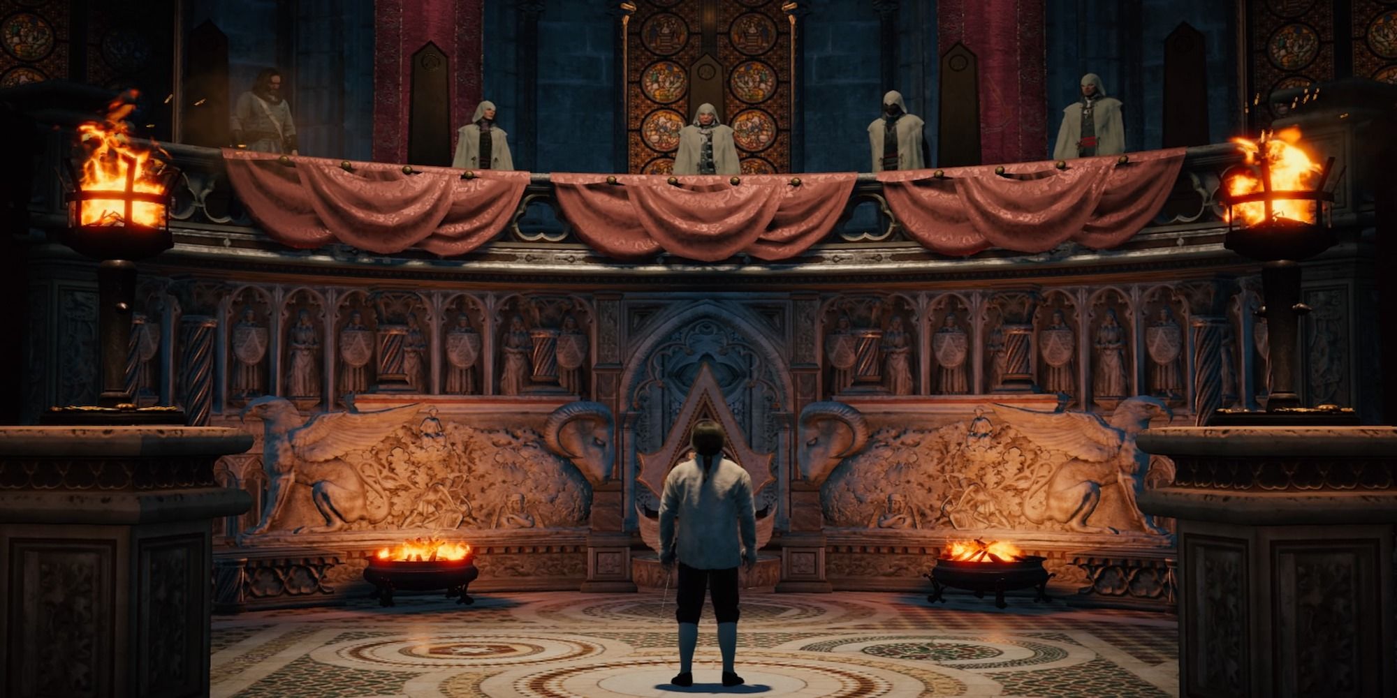 A cutscene featuring characters in Assassin's Creed Unity