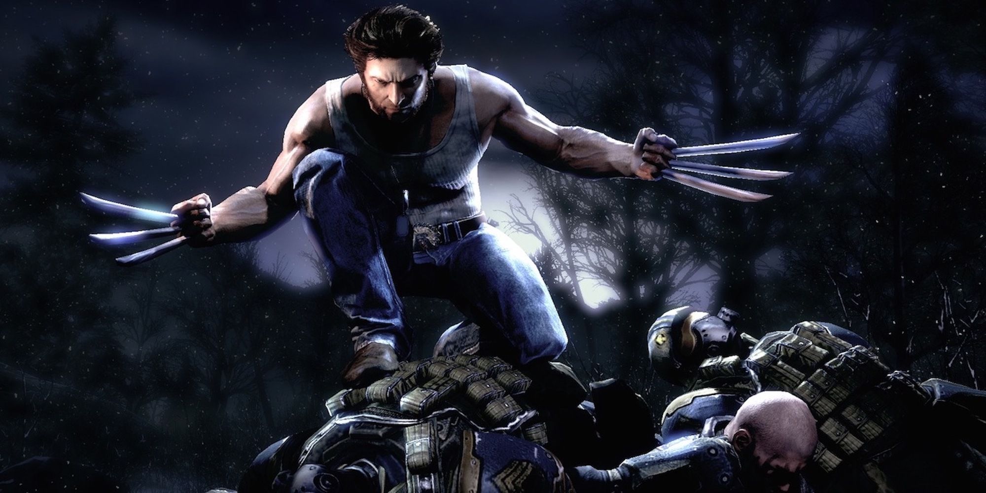 A cutscene featuring characters in X-Men Origins Wolverine