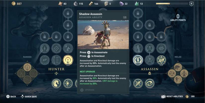 AC Odyssey Shadow Assassin skill tree