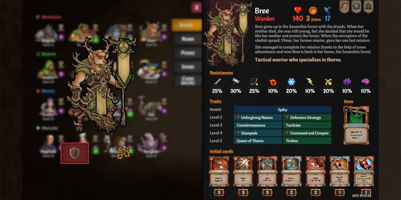 Across The Obelisk - Bree Character Sheet With Main Stats Overlaid On Top