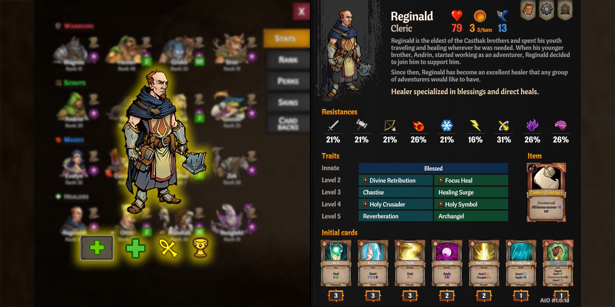 Across The Obelisk - Reginald Character Sheet With Main Stats Overlaid On Top
