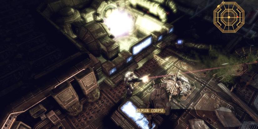 Alien Breed 3 Descent Conrad Shoots At Aliens