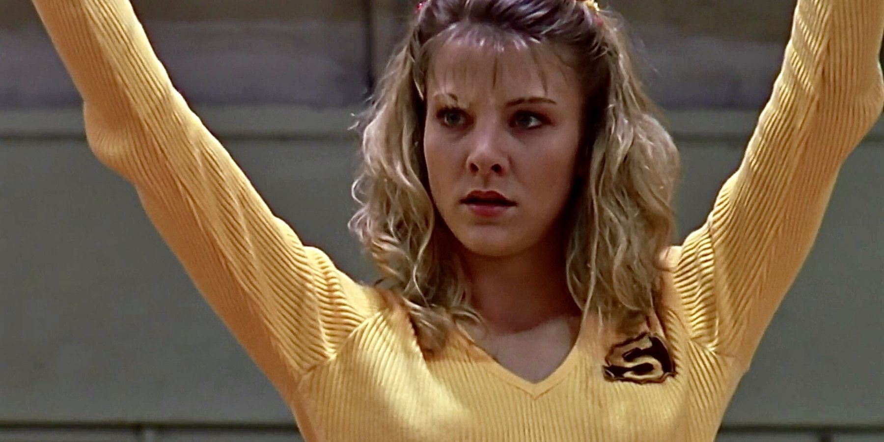 Amy cheerleading in Buffy The Vampire Slayer