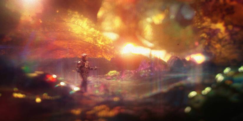 Hank Pym in the Quantum Realm from Ant Man & The Wasp