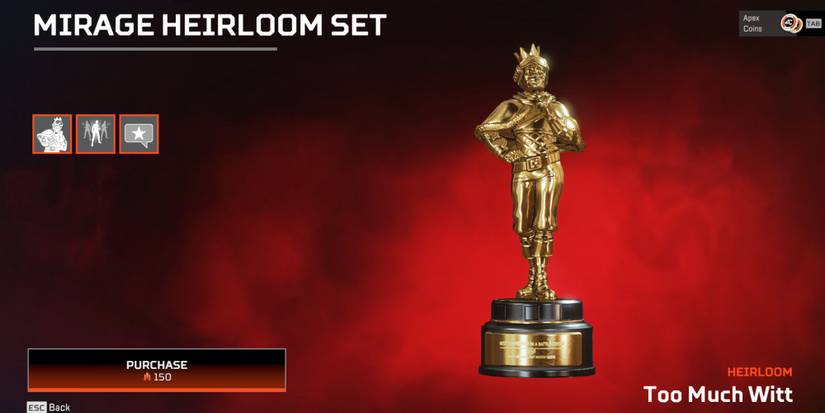 Apex Legends Mirage Heirloom Too Much Witt