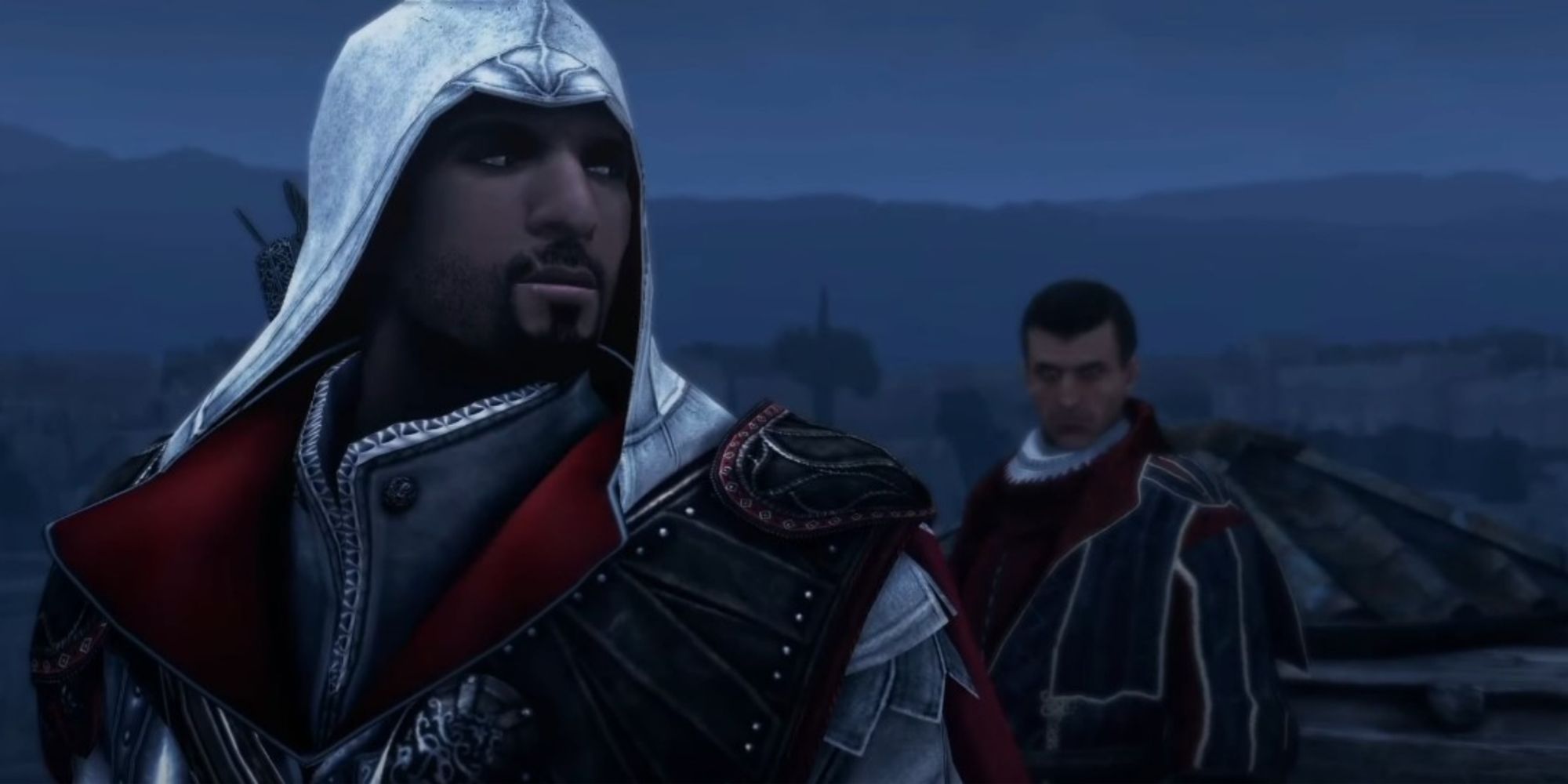 Assassin's Creed Brotherhood Ezio Quipping With Niccolo