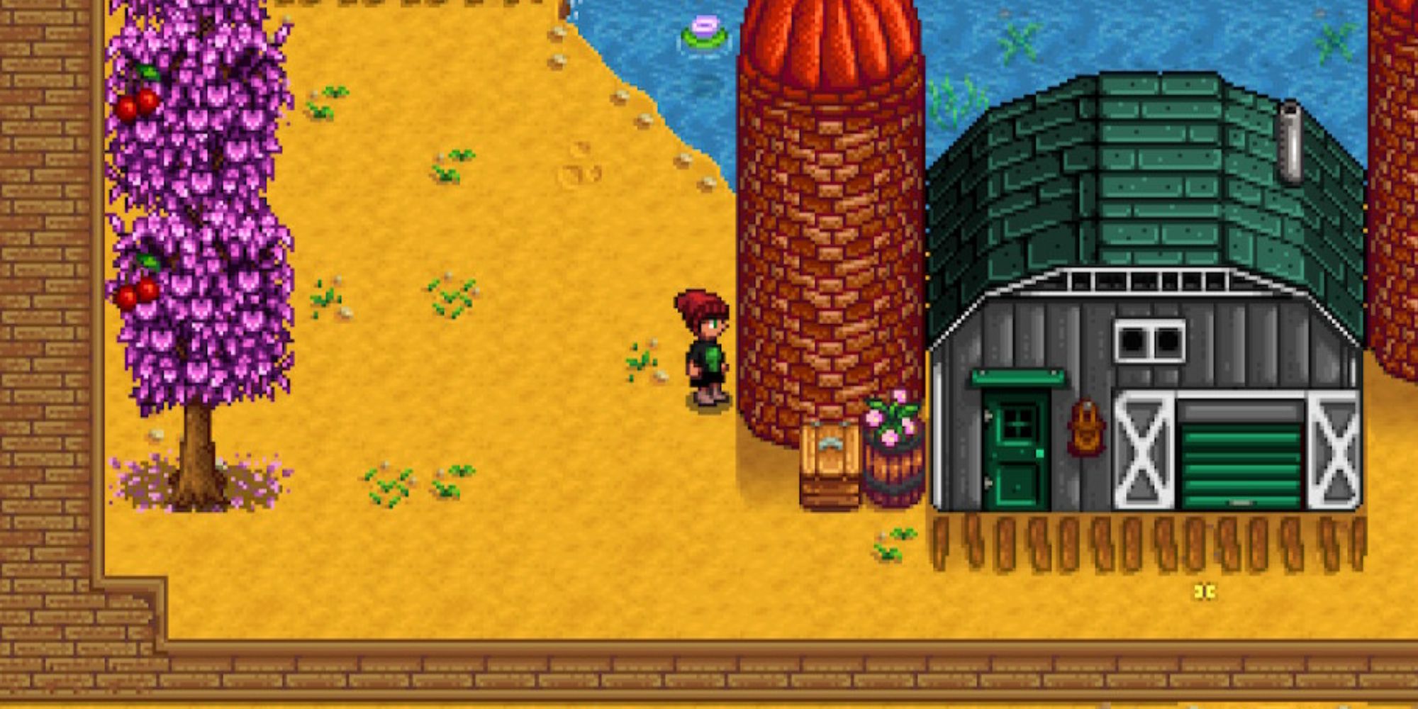Barn and Silo Stardew Valley