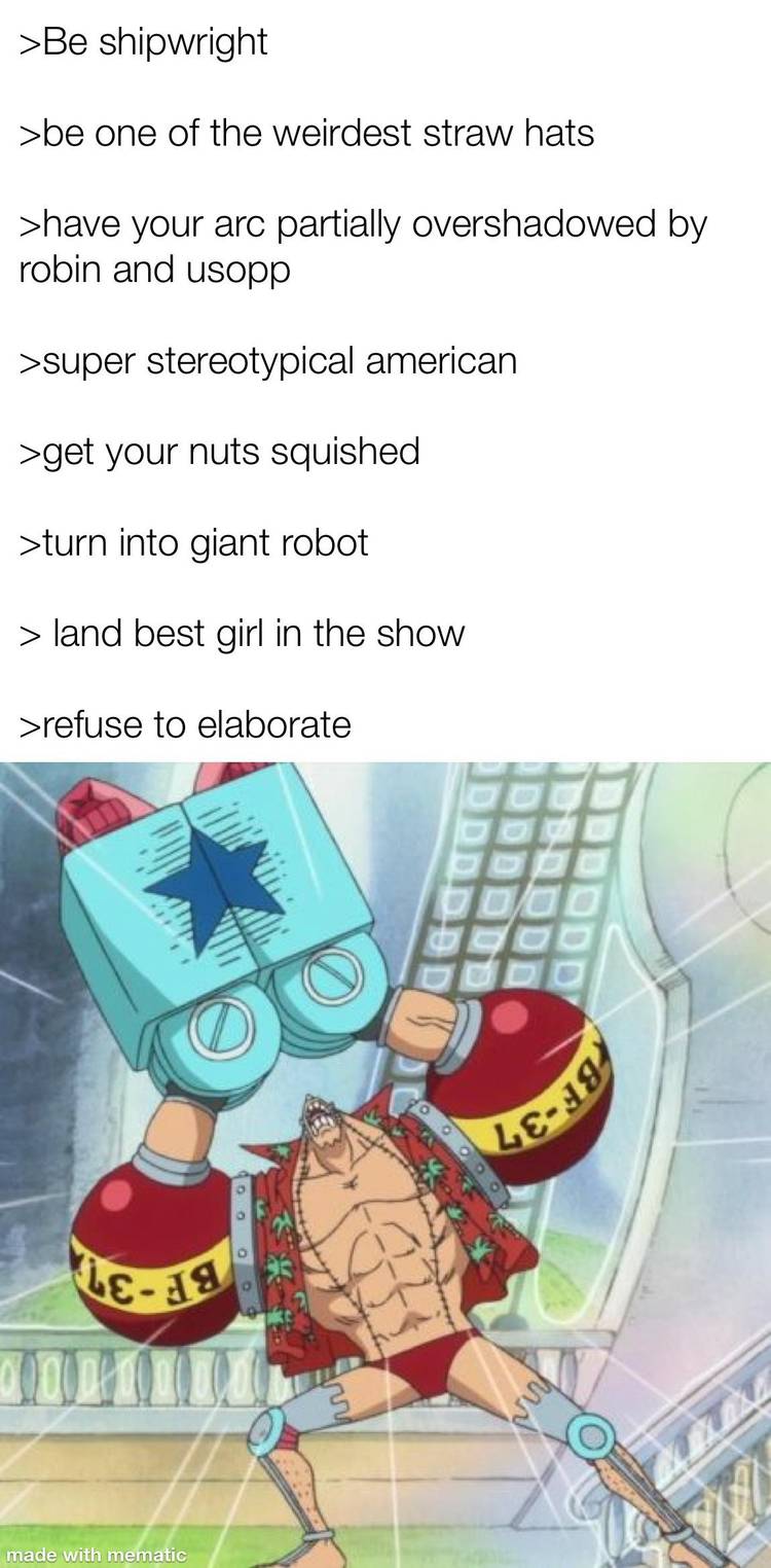 Based Franky One Piece Meme