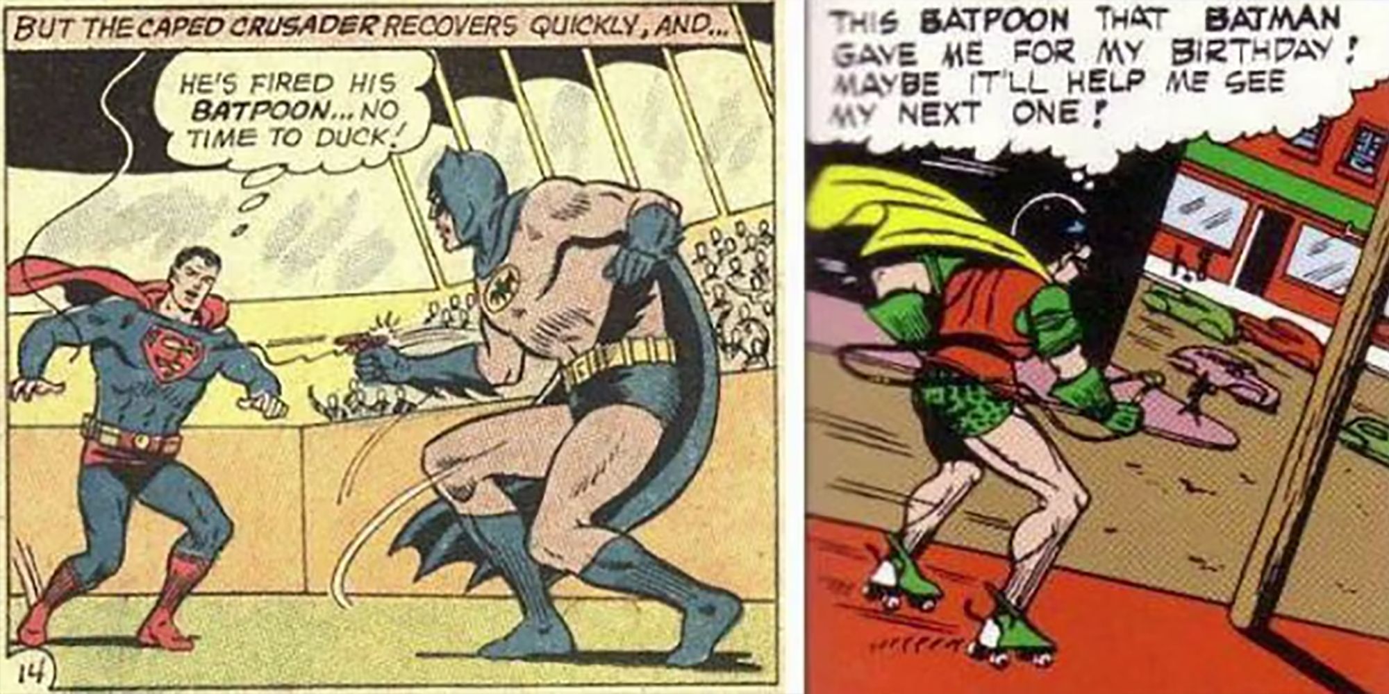 Batman's Batpoon In Action