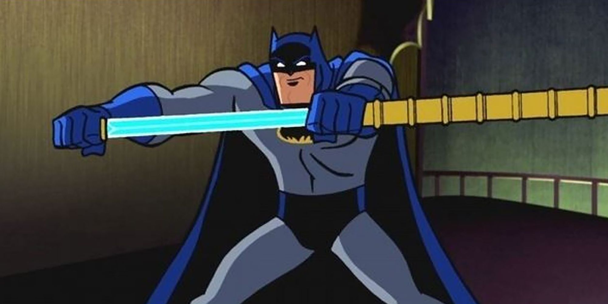 Batman With His "Collapsible Sword"