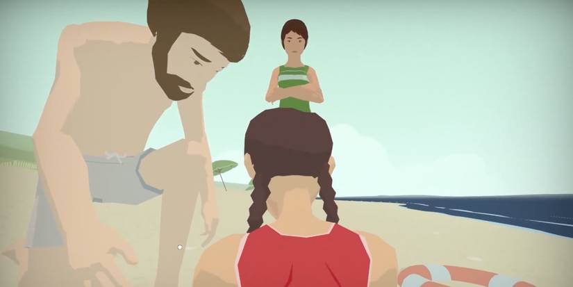 Player is saved from drowning at the beach. 