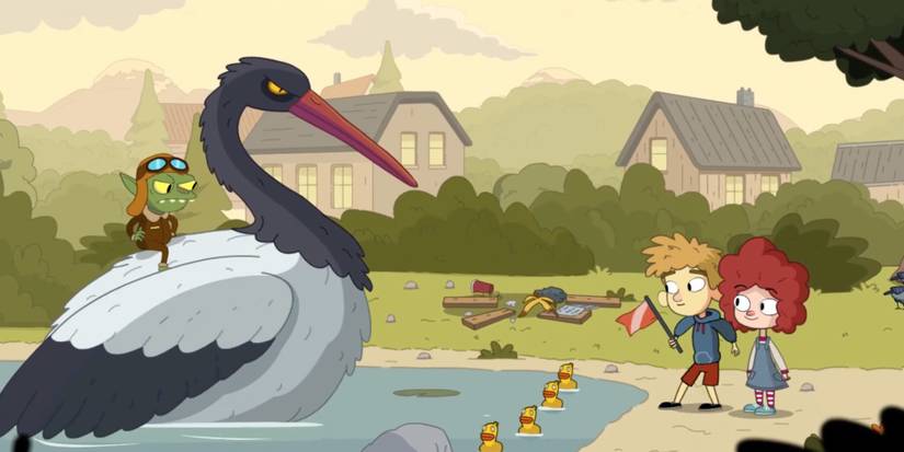 Player collects a flag after finishing the rubber duck mini-game