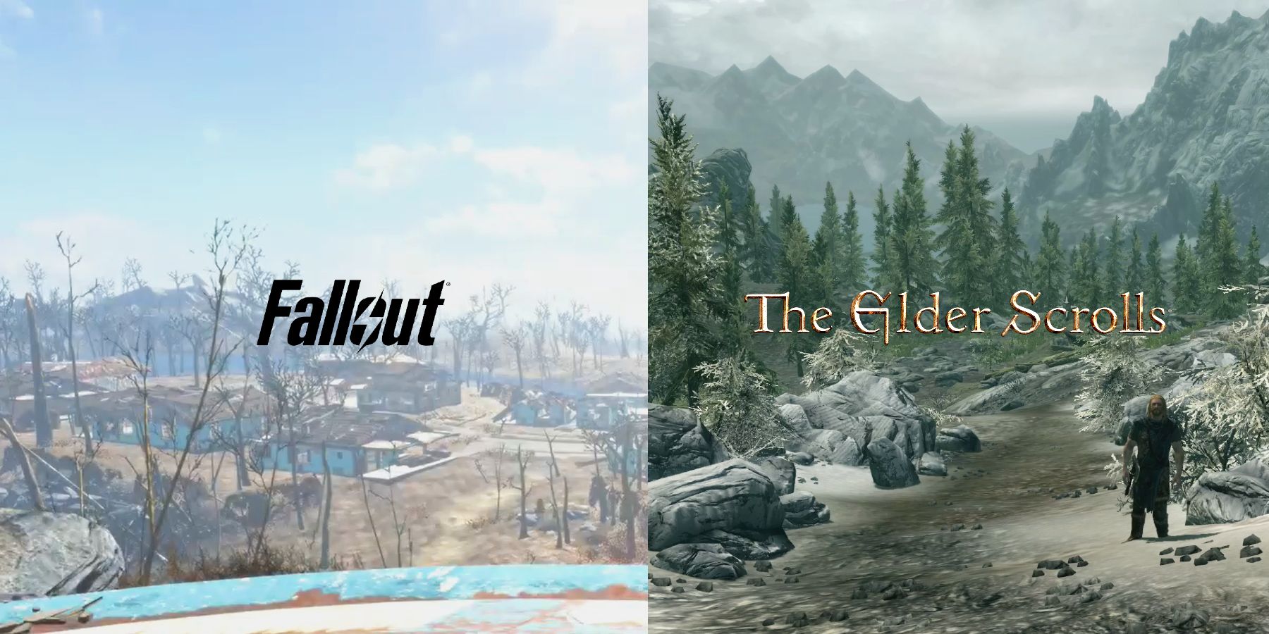 Bethesda fallout 4 the elder scrolls 5 skyrim step out moment