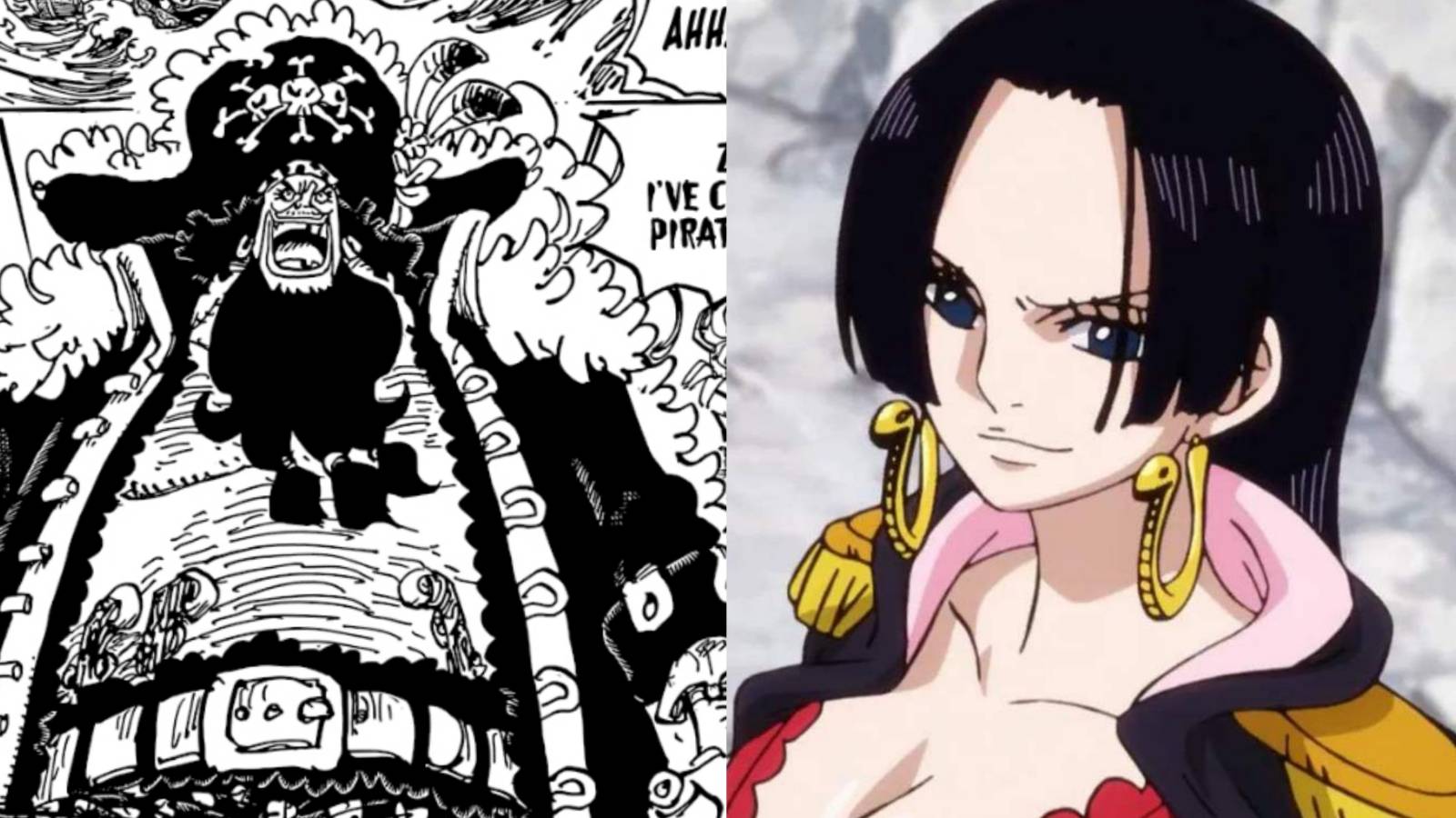 Blackbeard and Boa Hancock