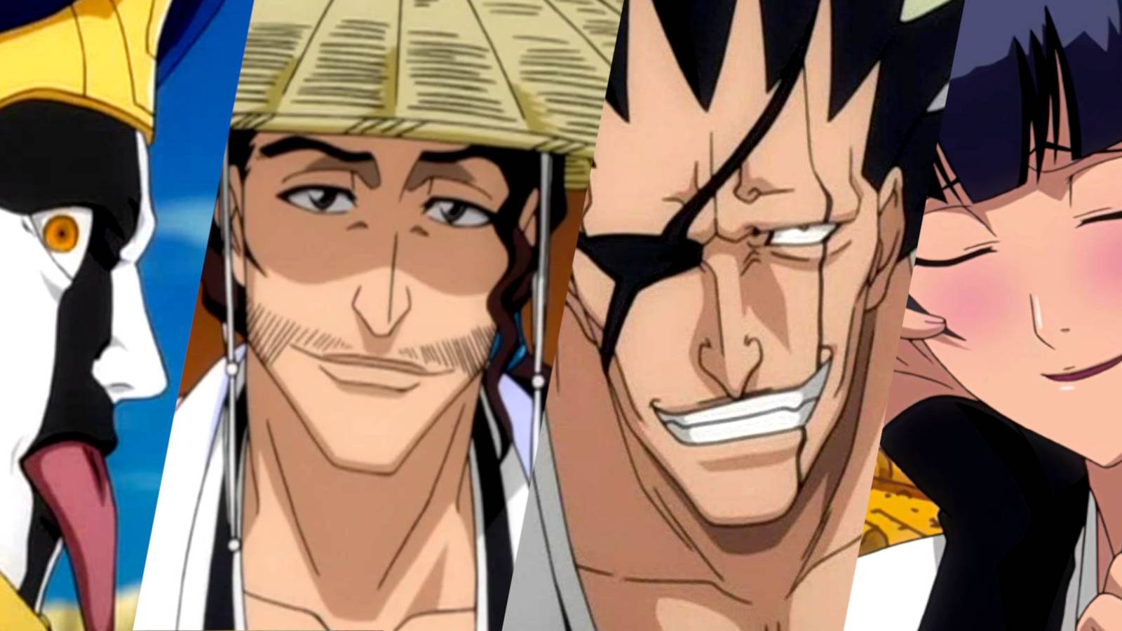 Bleach Gotei 13 Captains Ranked by Likeability Shunsui Kyōraku Zaraki Kenpachi Soi-Fon and Mayuri Kurotsuchi Crunchyroll