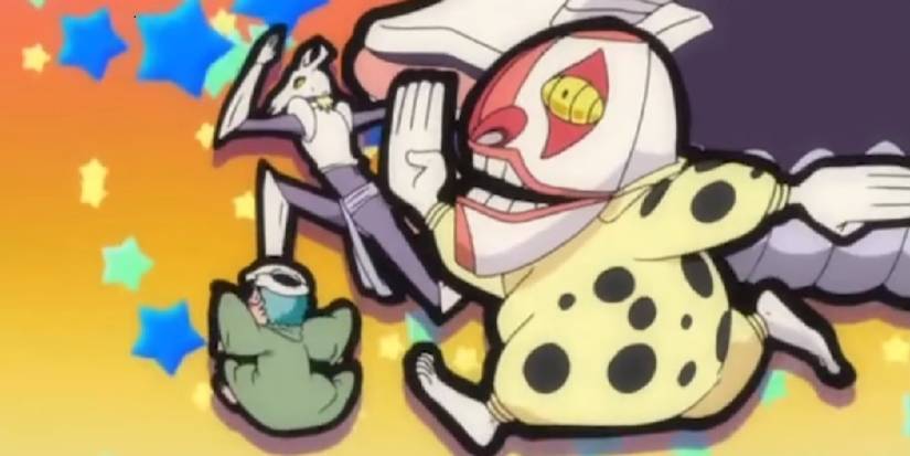 Group shot of Nel Pesche Dondochakka and Bawabawa in Bleach's 7th opening After Dark