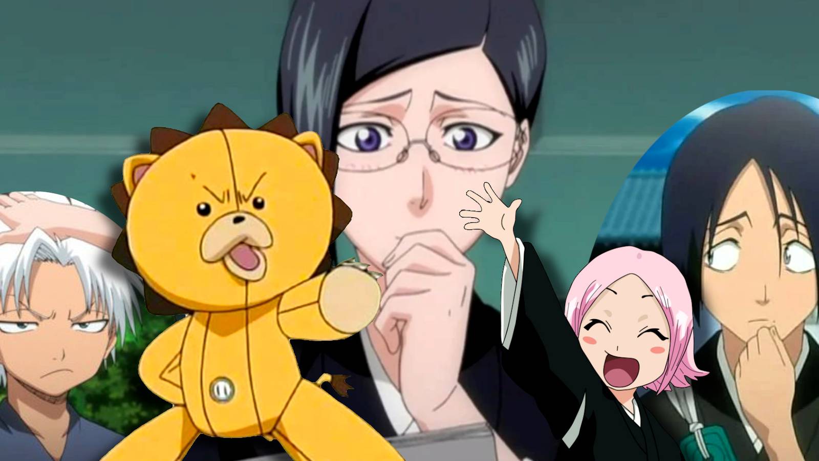 Bleach weak characters with overpowered abilities Yachiru Kusajishi, Hanataro Yamada , Tōshirō Hitsugaya, Nanao Ise, Kon