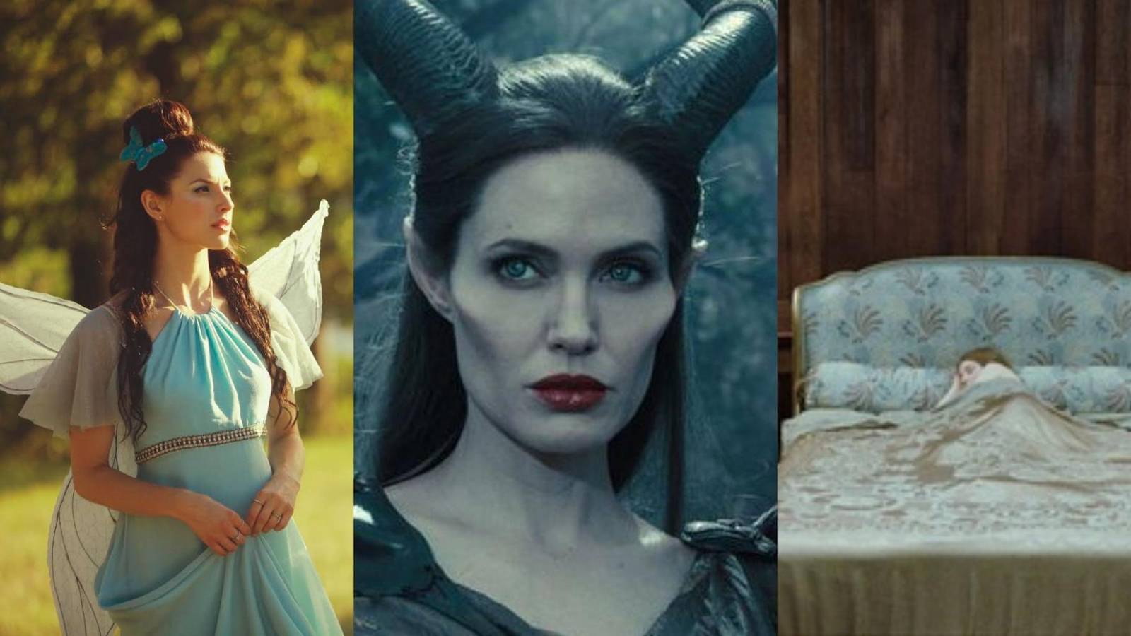 Blondine and Mélusine in One Day my Prince!, Maleficent in Maleficent, Lucy in Sleeping Beauty