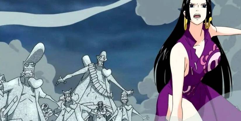 Boa Hancock petrifies her targets in one piece