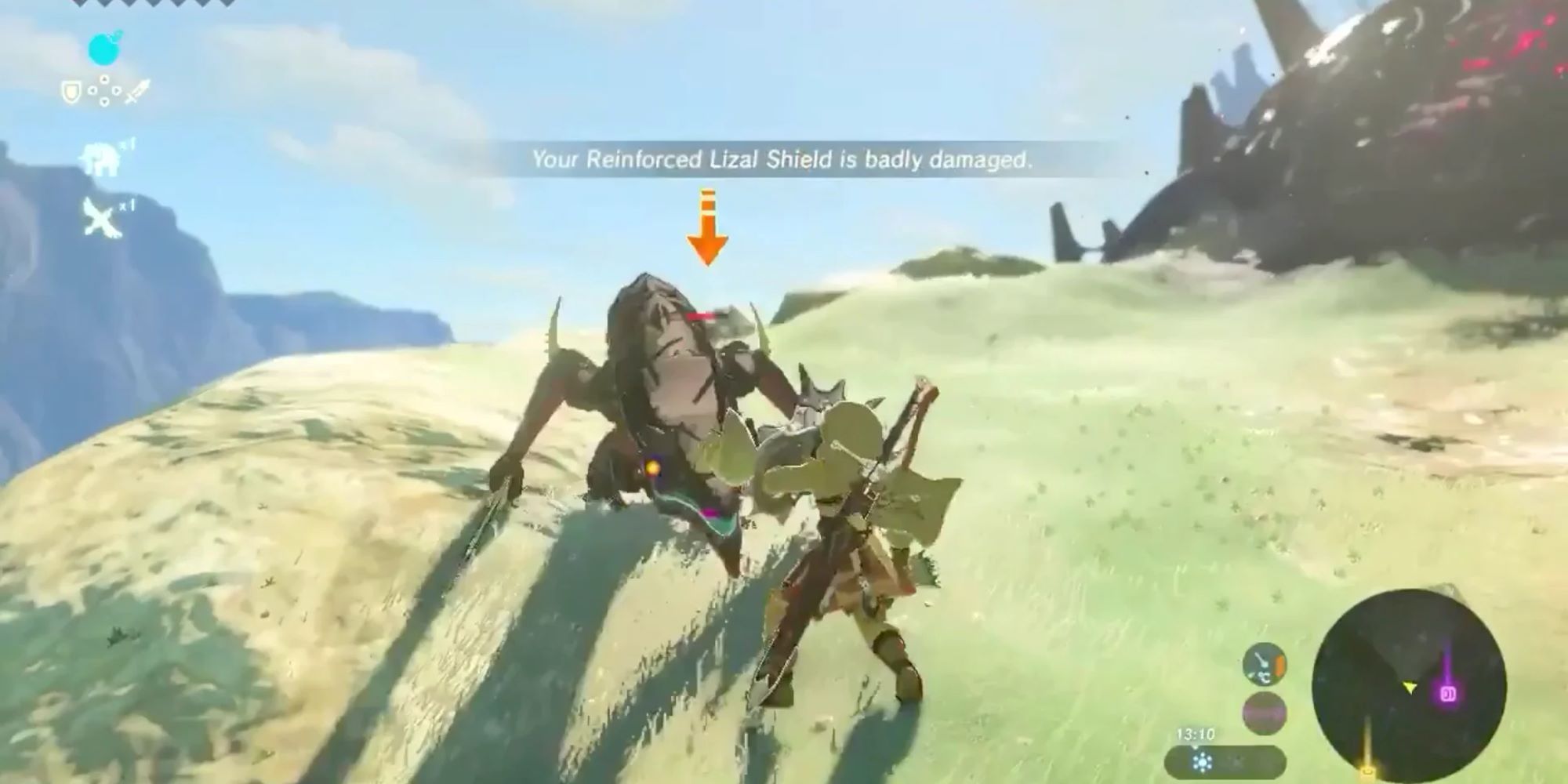 Breath of the Wild Lizalfos Cliff