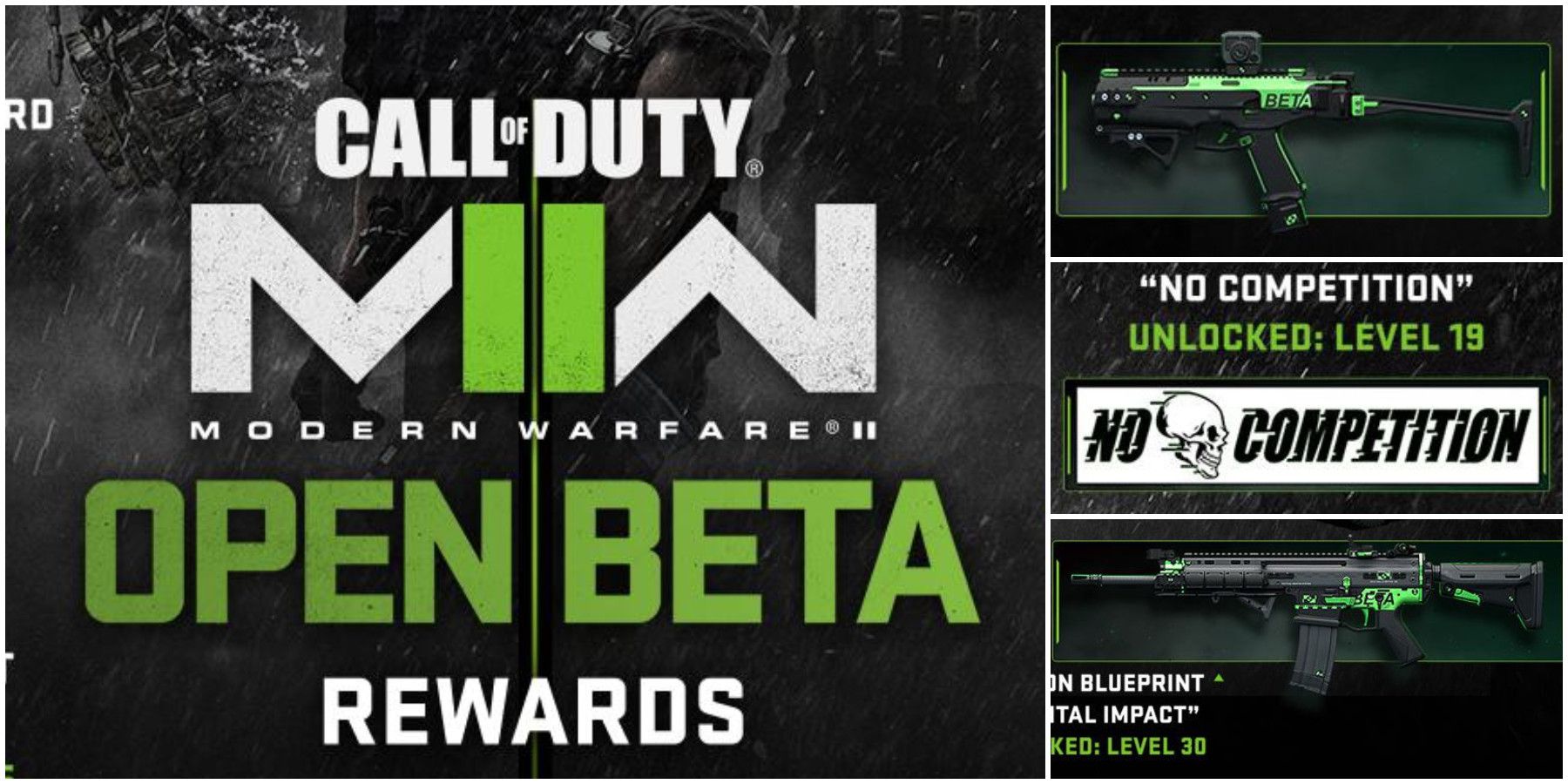 All Call of Duty: Modern Warfare 2 beta rewards and unlock levels