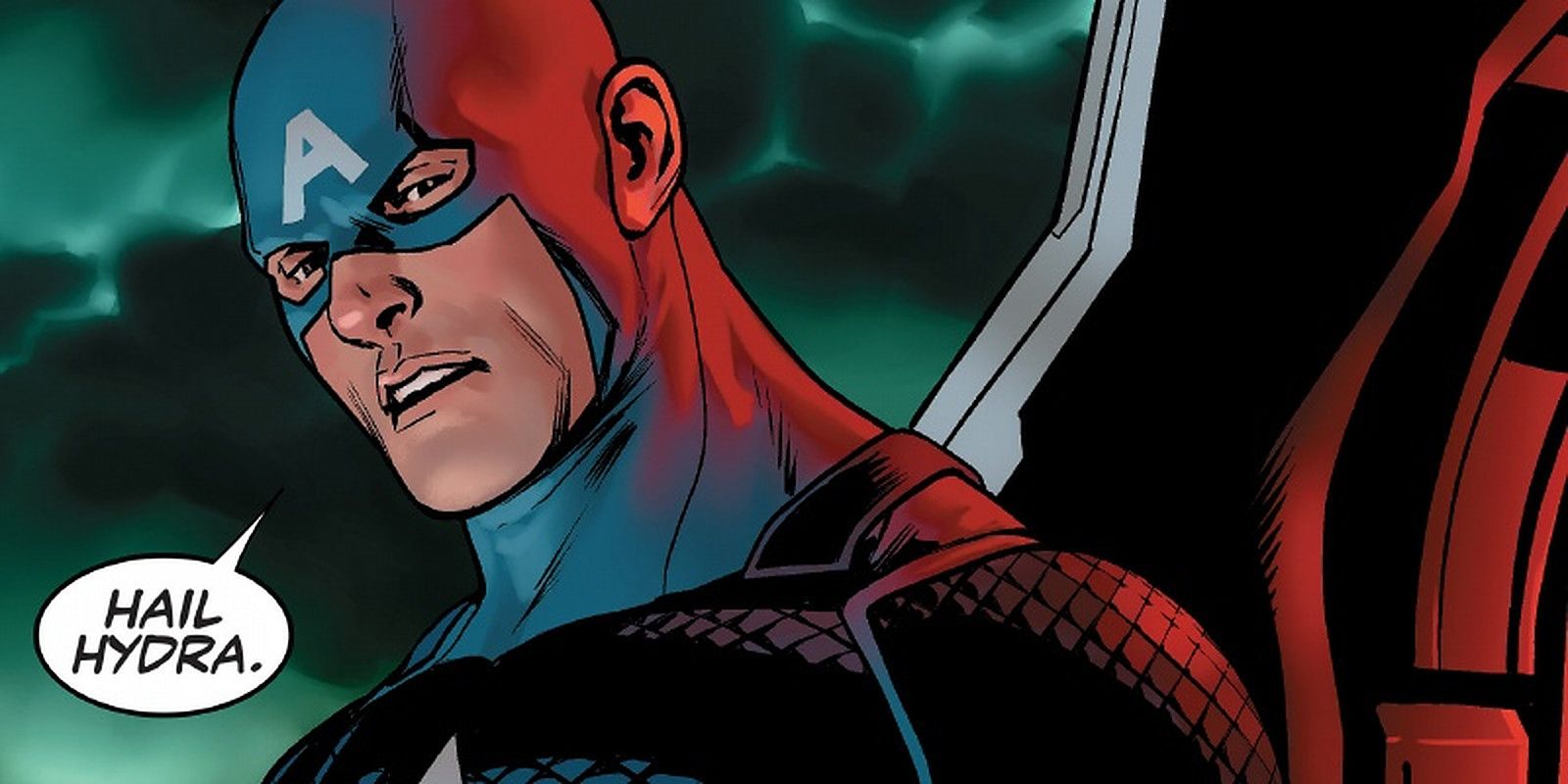 Captain America as Hydra member