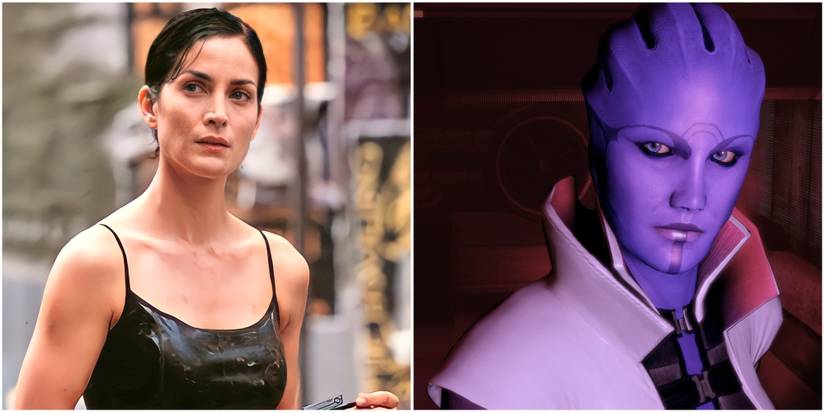 Carrie-Anne Moss in The Matrix and Mass Effect 2