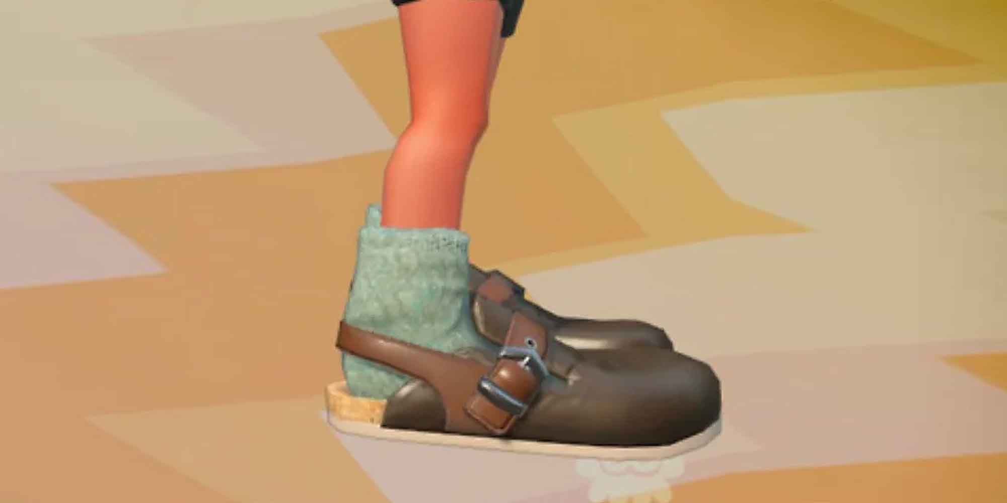 The Choco Clogs shoes in Splatoon 3