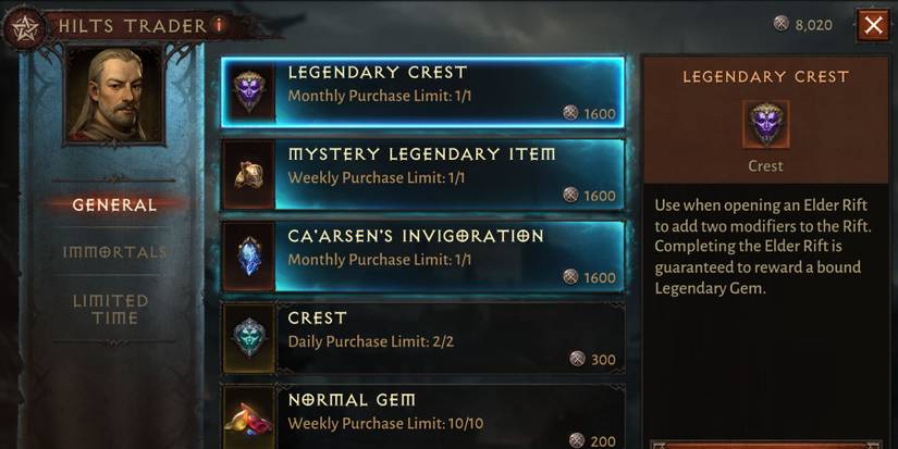 Choosing gifts from the Hilts Trader