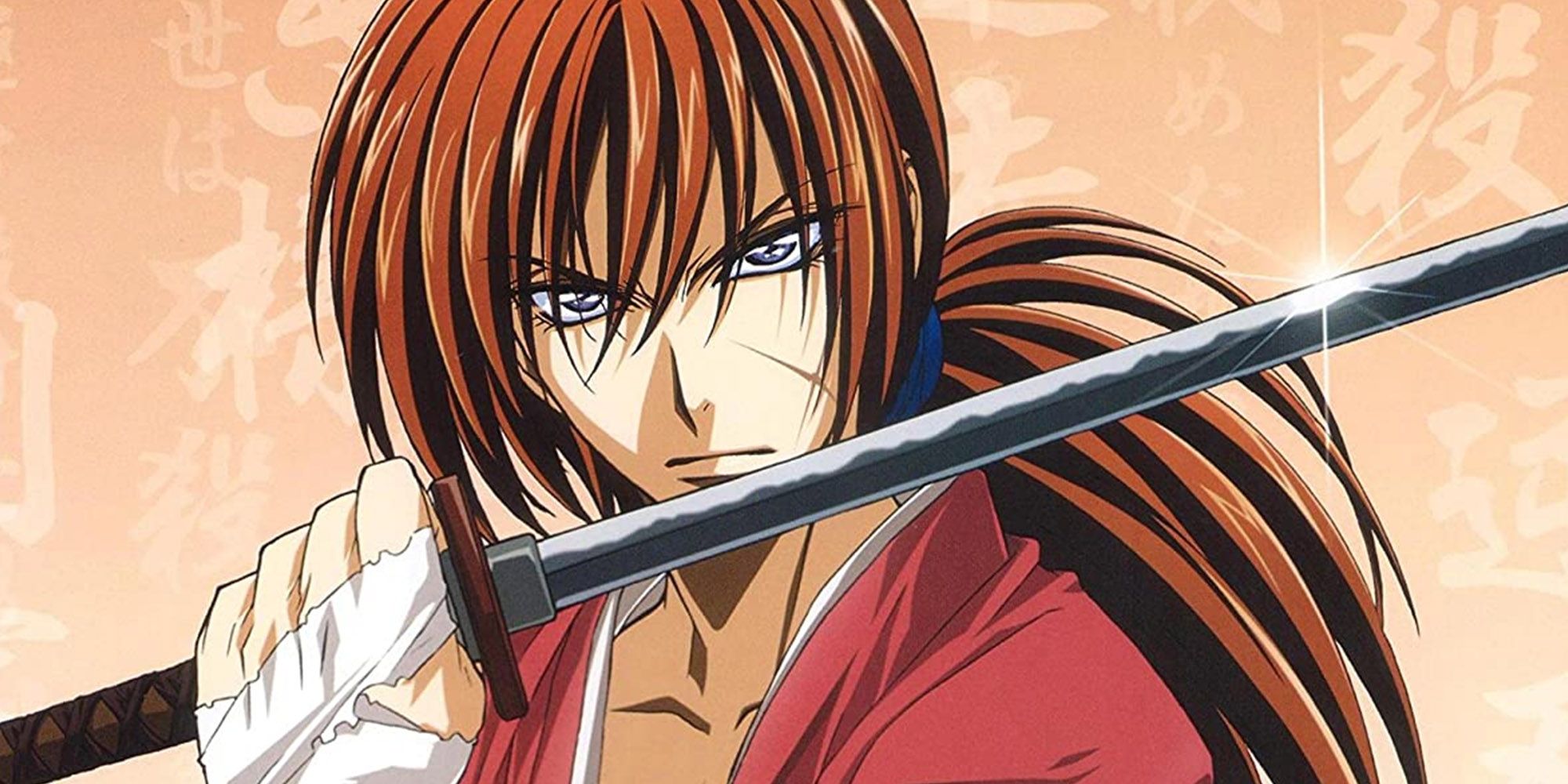 Closeup Of Kenshin Wielding His Sword Unsheathed In Ruroni Kenshin