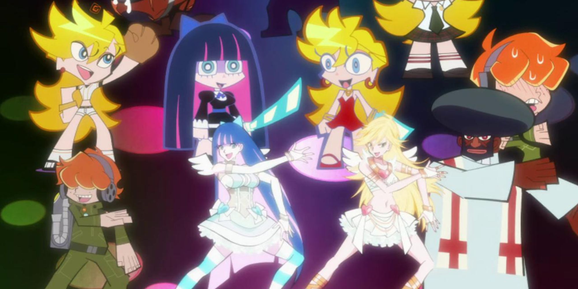 Panty & Stocking with Garterbelt  characters dancing