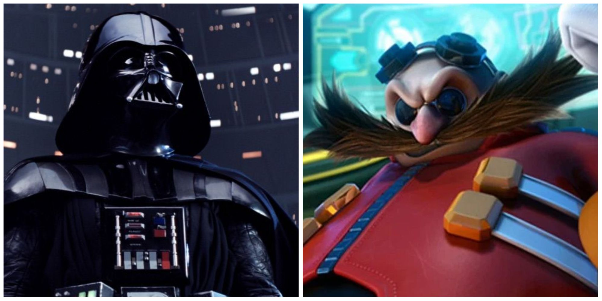 Left: Darth Vader Right: Doctor Robotnik