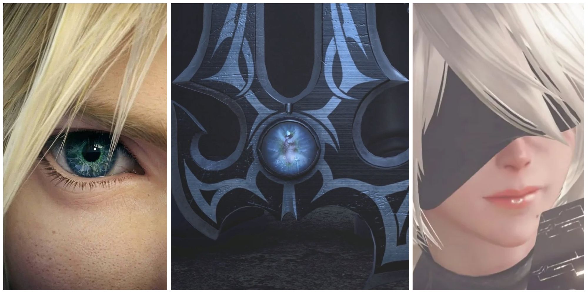 10 Most Iconic Eyes In Video Games Cloud Master Of Masters Keyblade 2B