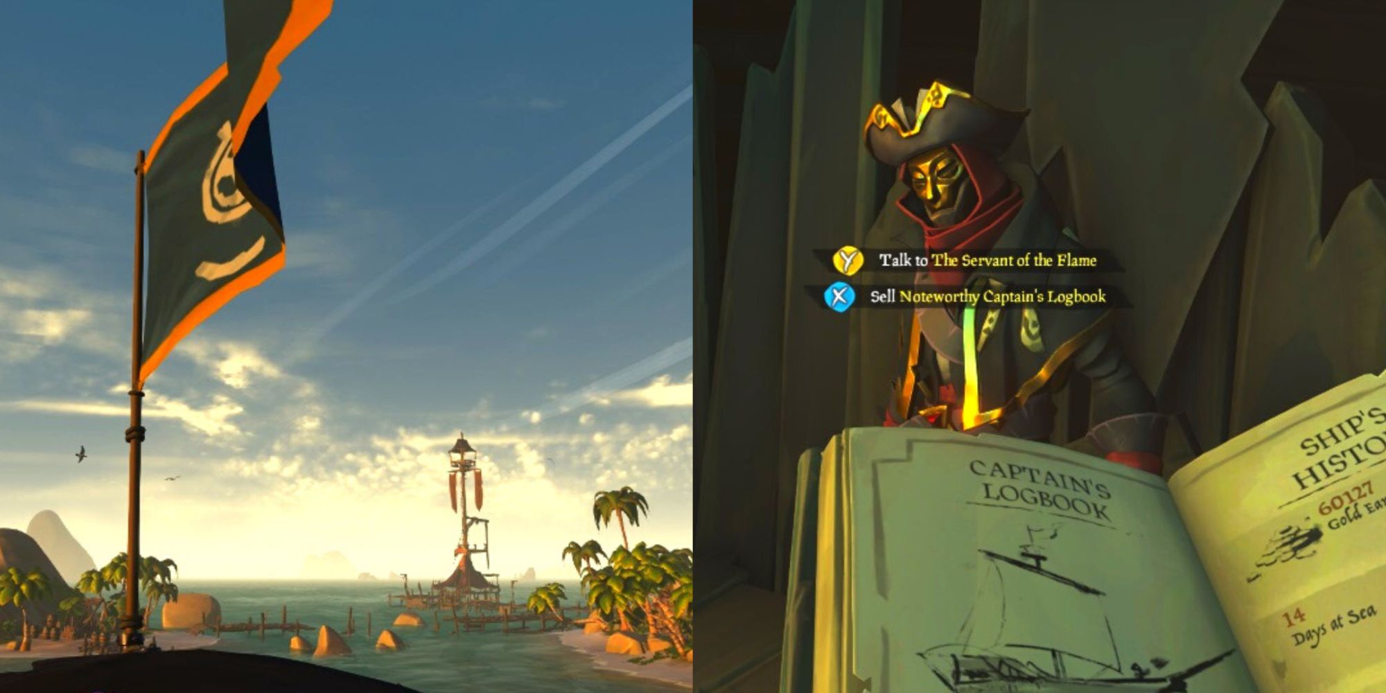 A Merchant's Alliance Emissary Flag And Selling A Captain's Logbook To The Reapers In Sea Of Thieves