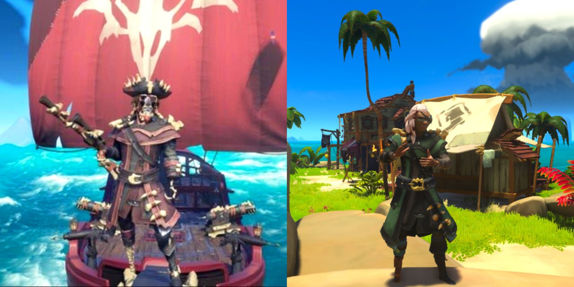 The Bone Crusher And Fearless Bone Crusher Outfit Sets In Sea Of Thieves