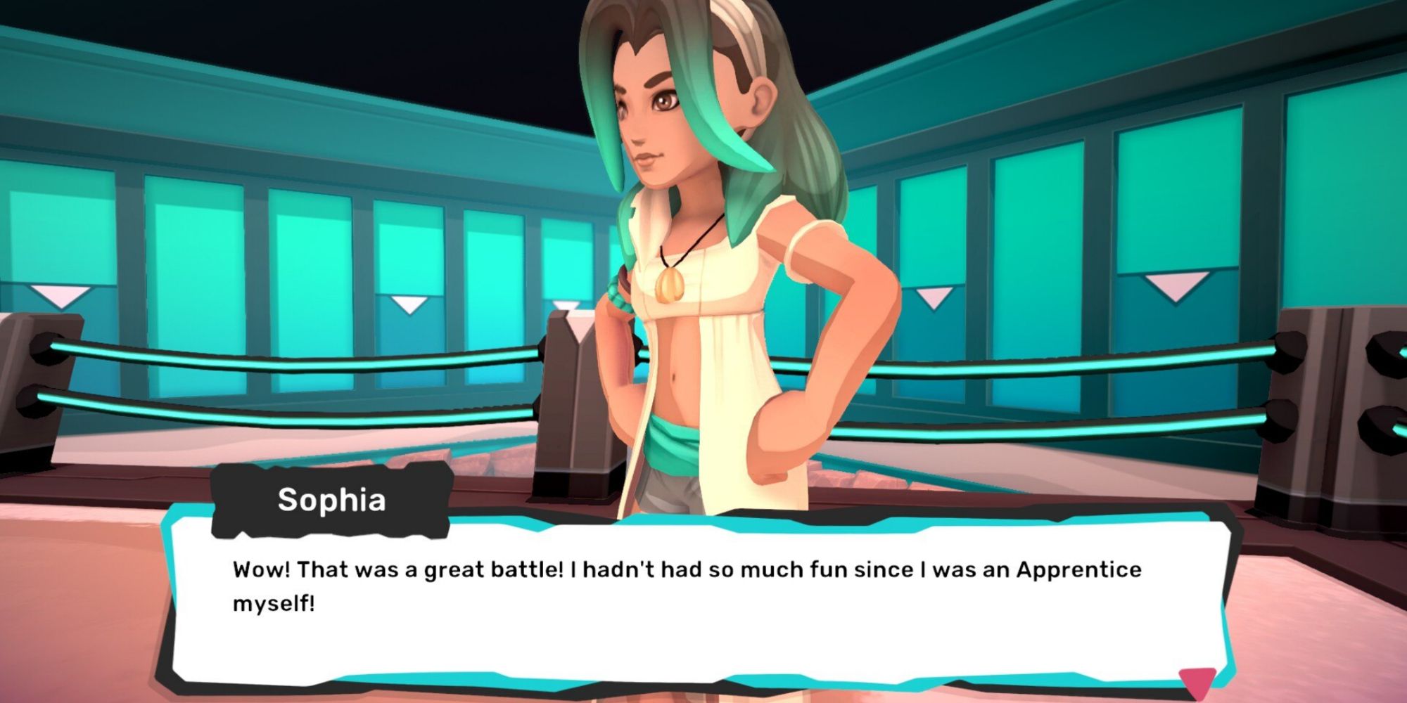 Temtem, Sophia battle won screenshot
