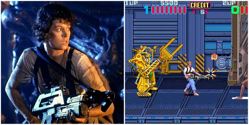 Ellen Ripley Aliens Movies, Aliens Arcade Gameplay