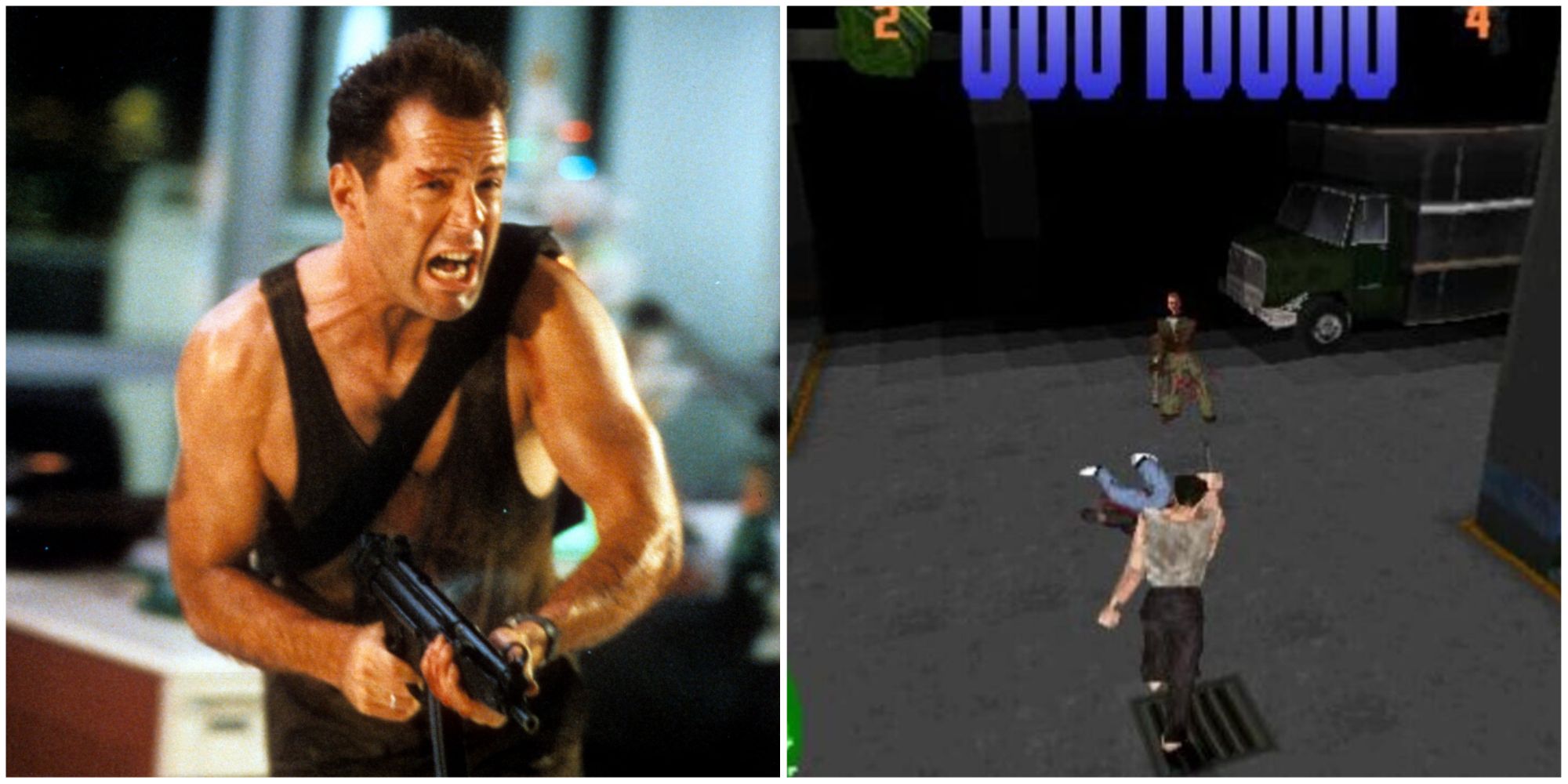 John McClane Die Hard Movie, Die Hard Trilogy Gameplay