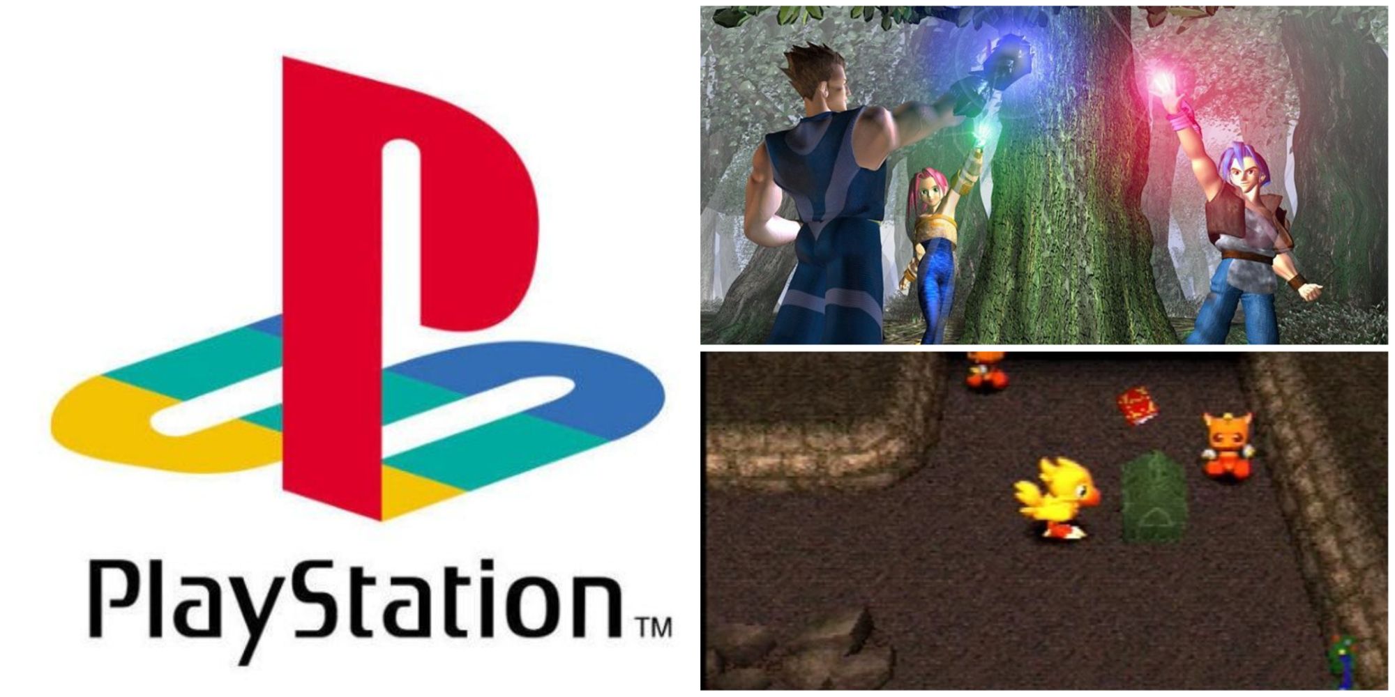 PlayStation logo, Chocobo's Dungeon 2, Legend of Legaia feature
