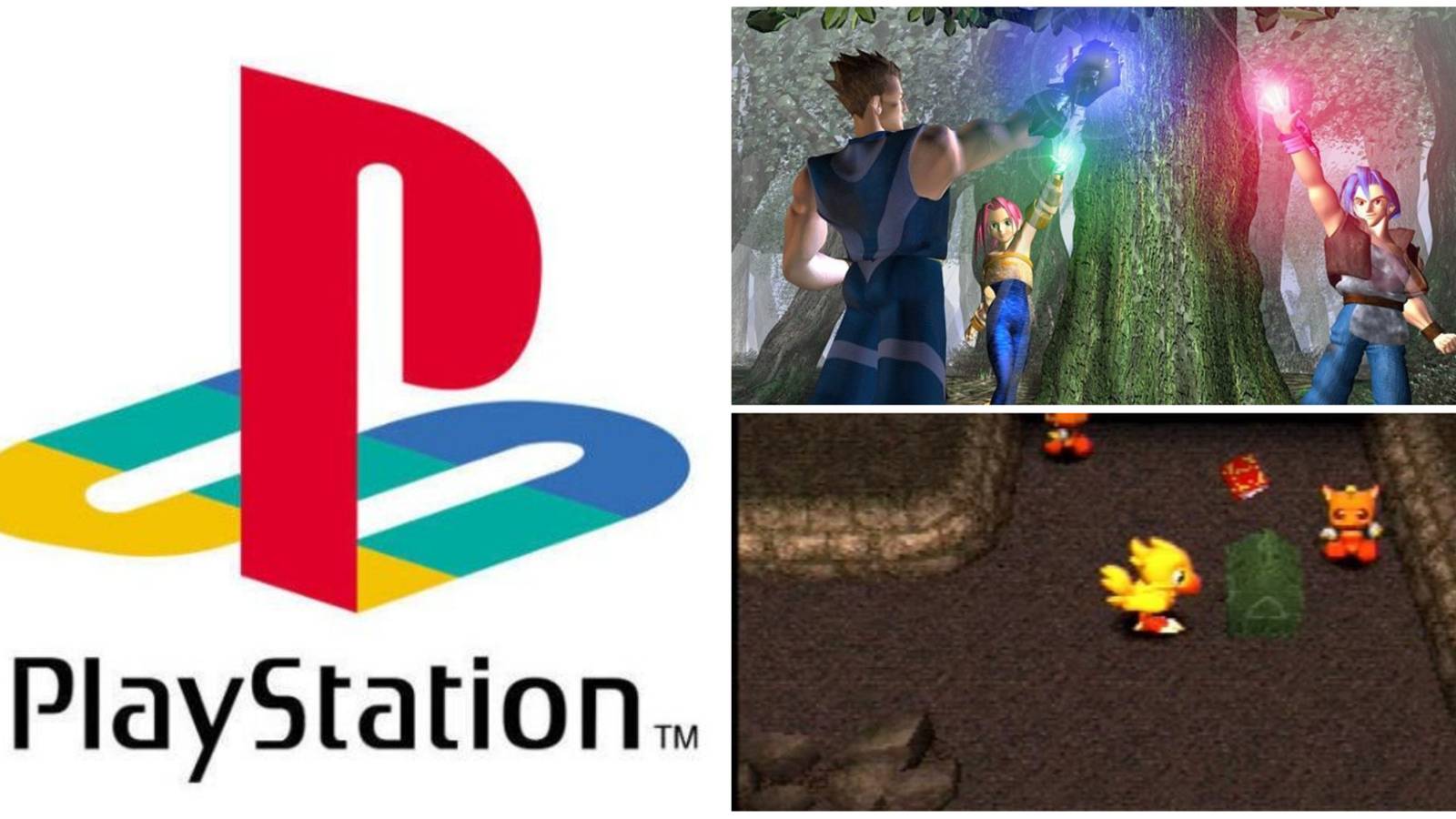 PlayStation logo, Chocobo's Dungeon 2, Legend of Legaia feature