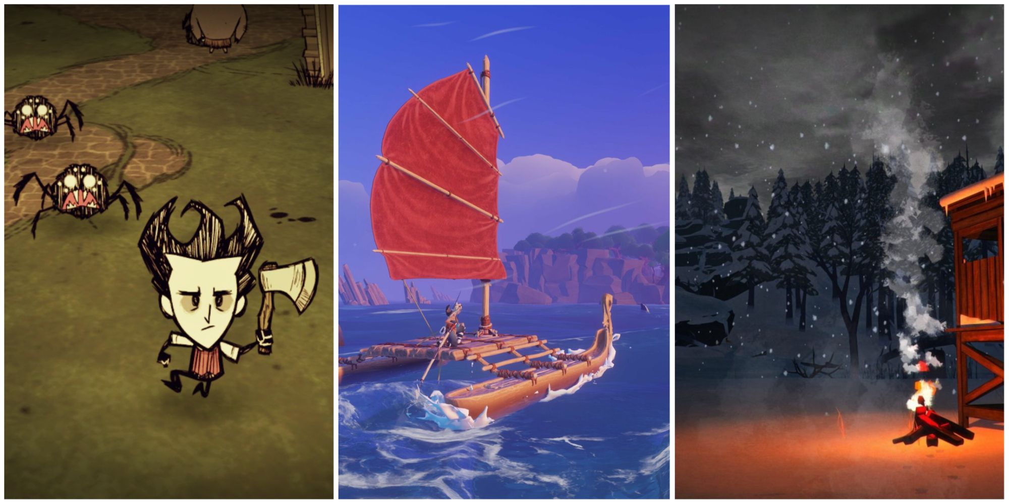 Don't Starve, Windbound, The Long Dark