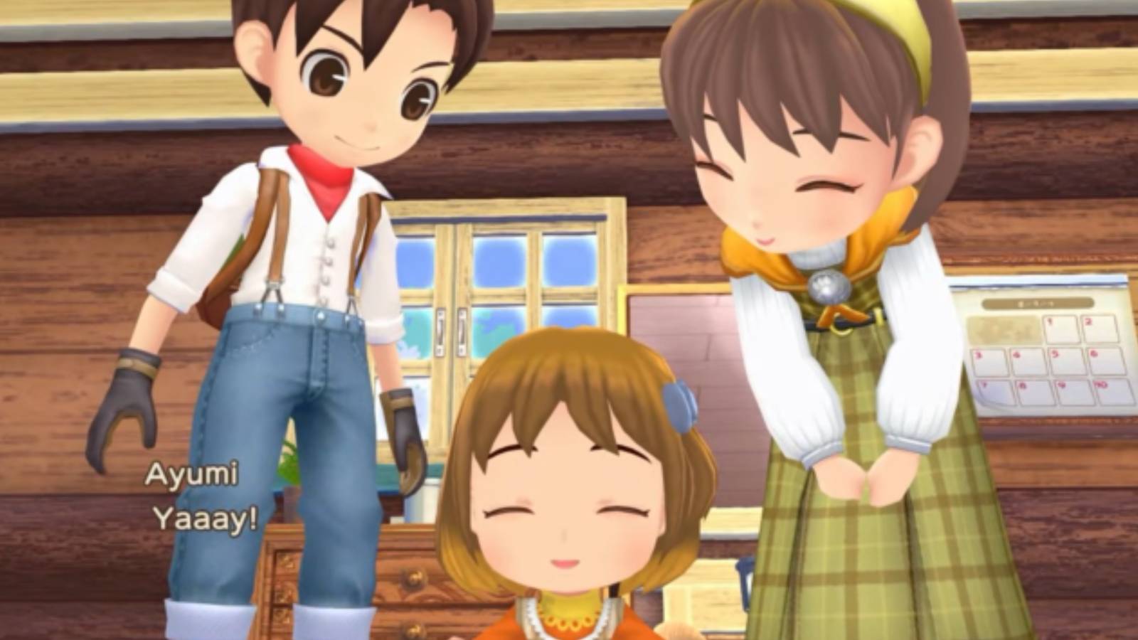 Lumina and protagonist with daughter.