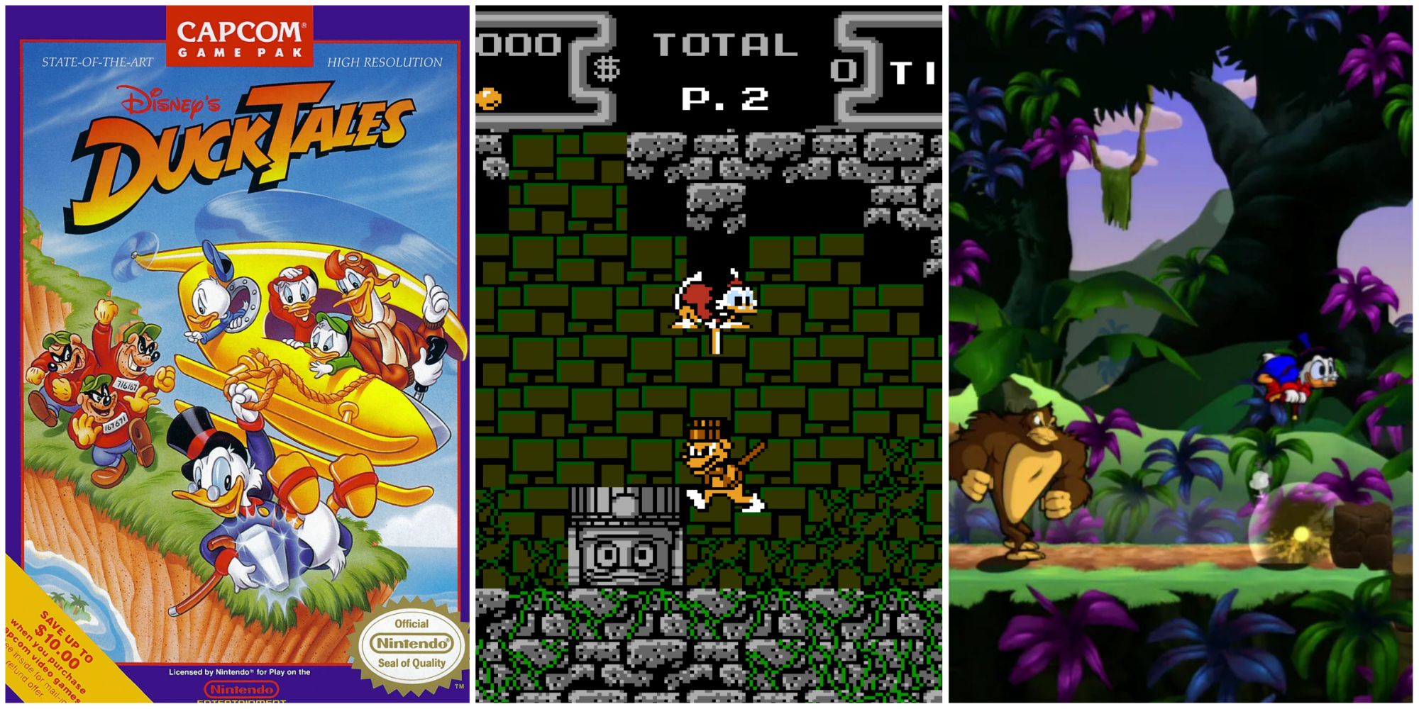 DuckTales NES Cover Art, Duck Tales NES Gameplay, DuckTales Remastered Gameplay