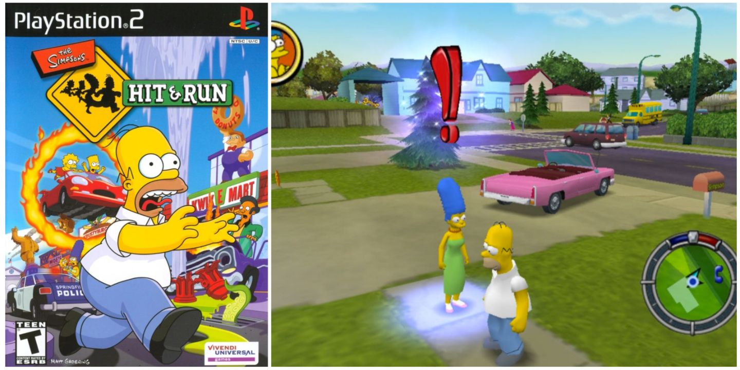The Simpsons Hit & Run Cover Art, The Simpsons Hit & Run Gameplay