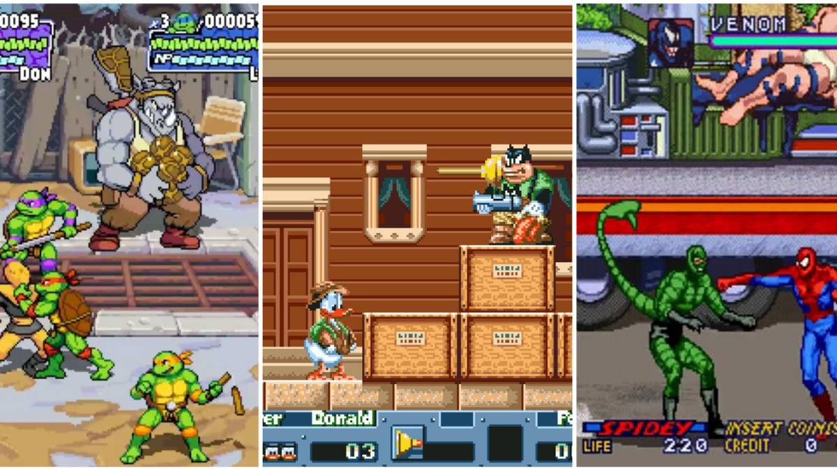 Teenage Mutant Ninja Turtles Shredders Revenge Gameplay, Quackshot Gameplay, Spider-Man Arcade Gameplay